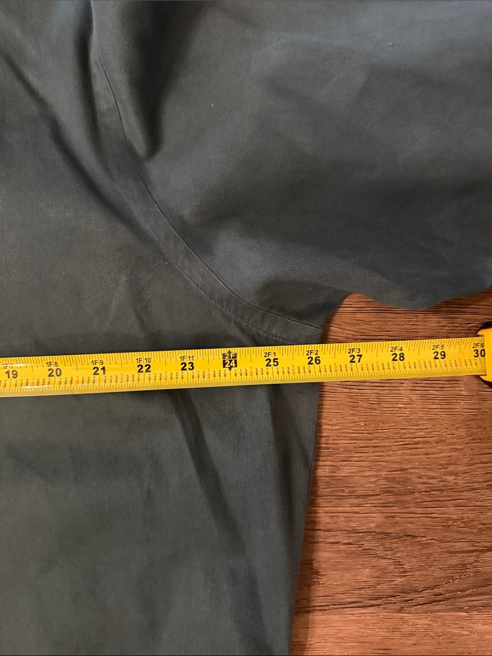 Upcycled Ralph Lauren Dark Green Ruffle Collar Button-Down Shirt Size Large - Picture 7 of 9